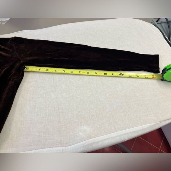 Vintage Brown Mock-Neck Velour Bodysuit - Picture 9 of 9
